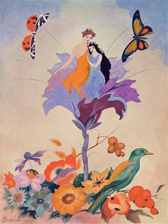 JEAN DE BOSSCHÈRE (1881-1953) Group of 7 illustrations.